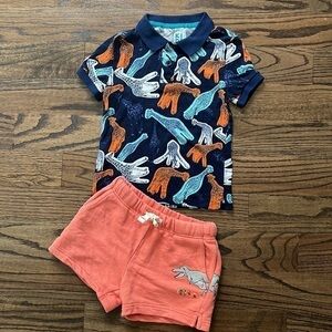 Tucker+Tate Boy Shorts Shirt Set